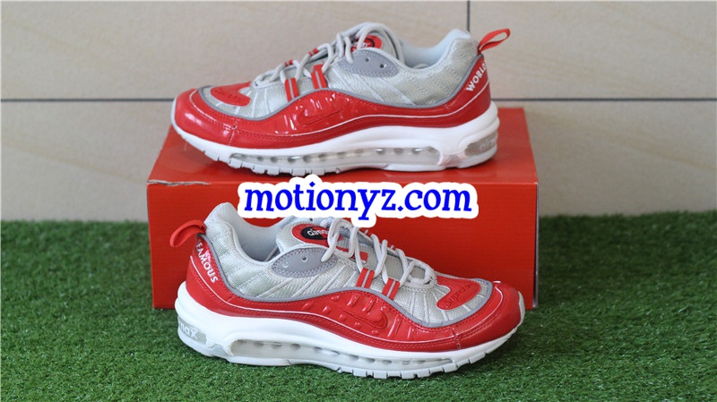 Nike Air Max 98 Supreme Red Silver